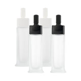 Max 2pcs Empty 30ml Glass Dropper Bottles for Essential Oils Serum Perfume White