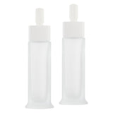 Max 2pcs Empty 30ml Glass Dropper Bottles for Essential Oils Serum Perfume White