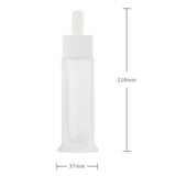 Max 2pcs Empty 30ml Glass Dropper Bottles for Essential Oils Serum Perfume White