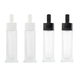 Max 2pcs Empty 30ml Glass Dropper Bottles for Essential Oils Serum Perfume White