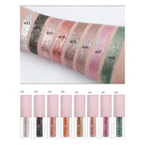 Maxbell Shimmering Liquid Eyeshadow Waterproof Women Eye Shadow for Body Face Black
