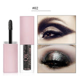 Maxbell Shimmering Liquid Eyeshadow Waterproof Women Eye Shadow for Body Face Black