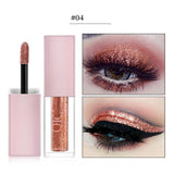 Maxbell Shimmering Liquid Eyeshadow Waterproof Women Eye Shadow for Body Face Orange