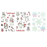 Max 3Pcs Luminous Temporary Tattoos Water Transfer Stickers Christmas Decals Set 02