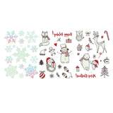 Max 3Pcs Luminous Temporary Tattoos Water Transfer Stickers Christmas Decals Set 02