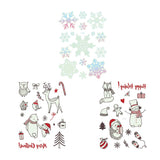 Max 3Pcs Luminous Temporary Tattoos Water Transfer Stickers Christmas Decals Set 02