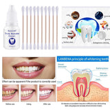 Maxbell Teeth Whitening Essence Serum Stains Remover Oral Care 10ml+10Pc Cotton Swab
