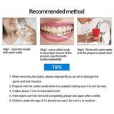 Maxbell Teeth Whitening Essence Serum Stains Remover Oral Care 10ml+10Pc Cotton Swab