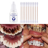 Maxbell Teeth Whitening Essence Serum Stains Remover Oral Care 10ml+10Pc Cotton Swab