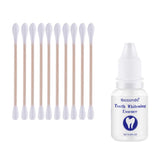 Maxbell Teeth Whitening Essence Serum Stains Remover Oral Care 10ml+10Pc Cotton Swab