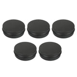 5pcs Empty Aluminum Tin Jars Cosmetic Screw Lid Containers Lip Balm Cans 60ml