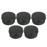 5pcs Empty Aluminum Tin Jars Cosmetic Screw Lid Containers Lip Balm Cans 80ml