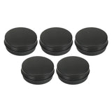 Max 5pcs Empty Aluminum Tin Jars Cosmetic Screw Lid Containers Lip Balm Cans 10ml