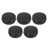 5pcs Empty Aluminum Tin Jars Cosmetic Screw Lid Containers Lip Balm Cans 20ml