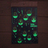 Max 5Pcs Luminous Temporary Tattoos Water Transfer Stickers Christmas Decals Set