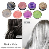 Maxbell Color Changing Hair Dye Cream Temporary Coloring Highlight Mascara Wax Black White