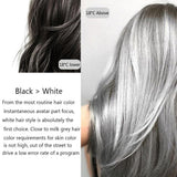 Maxbell Color Changing Hair Dye Cream Temporary Coloring Highlight Mascara Wax Black White