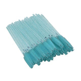 Max 50x Nylon Eyelash Mascara Wands Applicators Eyebrow Shaping Grooming Brushes Cyan
