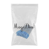 Max 50x Nylon Eyelash Mascara Wands Applicators Eyebrow Shaping Grooming Brushes Blue
