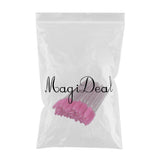 Max 50x Nylon Eyelash Mascara Wands Applicators Eyebrow Shaping Grooming Brushes Rose Red