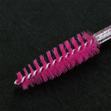 Max 50x Nylon Eyelash Mascara Wands Applicators Eyebrow Shaping Grooming Brushes Rose Red