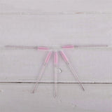 Max 50x Nylon Eyelash Mascara Wands Applicators Eyebrow Shaping Grooming Brushes Pink