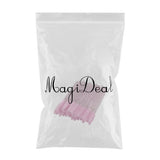 Max 50x Nylon Eyelash Mascara Wands Applicators Eyebrow Shaping Grooming Brushes Pink