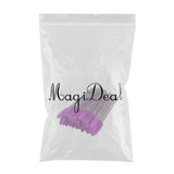 Max 50x Nylon Eyelash Mascara Wands Applicators Eyebrow Shaping Grooming Brushes Purple