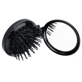 Maxbell Travel Round Folding Hair Comb Mini Scalp Massage Wide Tooth Detangling Comb - Aladdin Shoppers