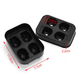 Max 3D Silicone Ice Cube Maker Tray Skull Shape Chocolate Icecream DIY Mould Box