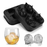 Max 3D Silicone Ice Cube Maker Tray Skull Shape Chocolate Icecream DIY Mould Box