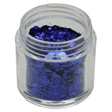 Maxbell Holographic Chunky Festival Glitters Sequins for Face Body Hair Nails  Royalblue