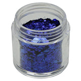 Maxbell Holographic Chunky Festival Glitters Sequins for Face Body Hair Nails  Royalblue