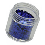 Maxbell Holographic Chunky Festival Glitters Sequins for Face Body Hair Nails  Royalblue