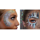 Maxbell Holographic Chunky Festival Glitters Sequins for Face Body Hair Nails  Royalblue