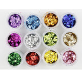 Maxbell Holographic Chunky Festival Glitters Sequins for Face Body Hair Nails  Royalblue