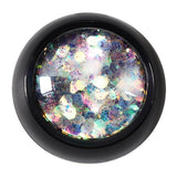 Max Maxb Nail Art Glitters Shimmer Sequins Flakes Paillette for Face Eyes Cheek Purple