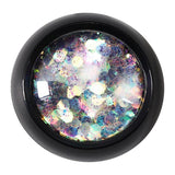 Max Maxb Nail Art Glitters Shimmer Sequins Flakes Paillette for Face Eyes Cheek Purple