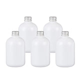 Max Maxb 350ml Empty Plastic Shampoo Bottles Liquid Soap Lotion Containers 5pcs Silver