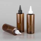Max Maxb 5Pcs 250ml PET Empty Hair Dye Applicator Lotion Cream Pigment Bottles White