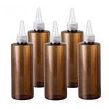 Max Maxb 5Pcs 250ml PET Empty Hair Dye Applicator Lotion Cream Pigment Bottles Clear