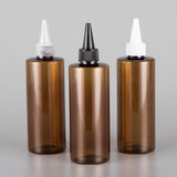 Max Maxb 5Pcs 250ml PET Empty Hair Dye Applicator Lotion Cream Pigment Bottles Clear