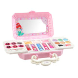 Max Girls Makeup Kit Toy Washable Makeup Palette Lip Glosses Blushes Nail Polish B