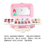 Max Girls Makeup Kit Toy Washable Makeup Palette Lip Glosses Blushes Nail Polish B