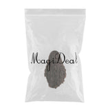 Max Maxb 28'' Dark Brown Women Synthetic Natural Looking Long Curly Wigs w/ Flat Bang