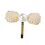 Maxbell Wedding Bridal Faux Pearl Rhinestone Hair Pins Decoration Hair Jewelry Bowknot