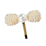 Maxbell Wedding Bridal Faux Pearl Rhinestone Hair Pins Decoration Hair Jewelry Bowknot