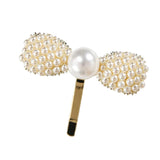 Maxbell Wedding Bridal Faux Pearl Rhinestone Hair Pins Decoration Hair Jewelry Bowknot