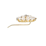 Maxbell Wedding Bridal Faux Pearl Rhinestone Hair Pins Decoration Hair Jewelry Round