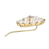 Maxbell Wedding Bridal Faux Pearl Rhinestone Hair Pins Decoration Hair Jewelry Round 02